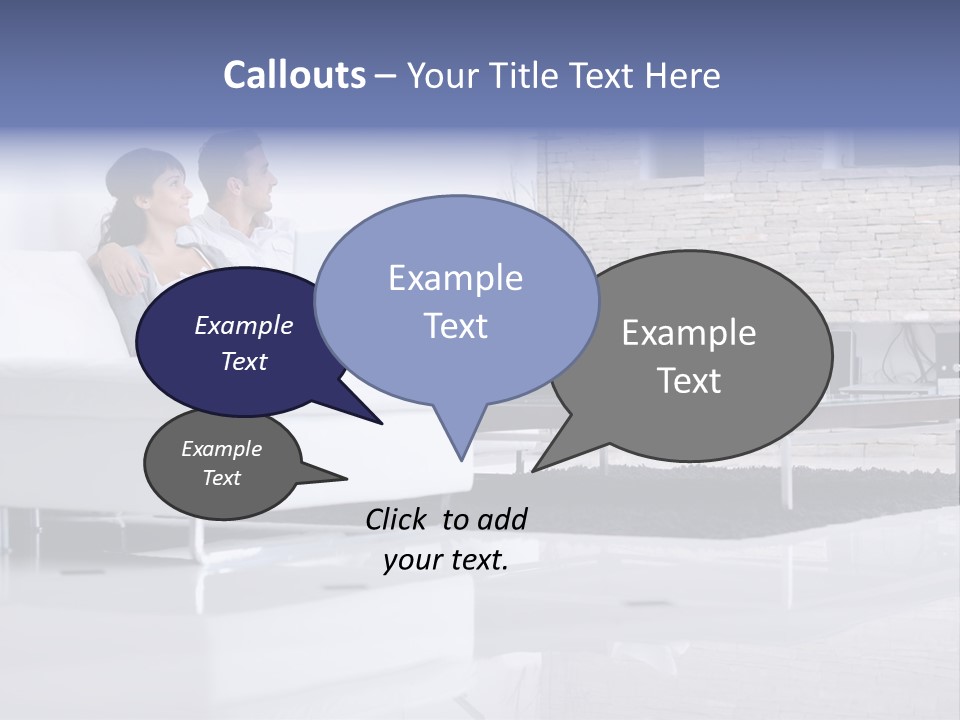 Couple Television Background PowerPoint Template