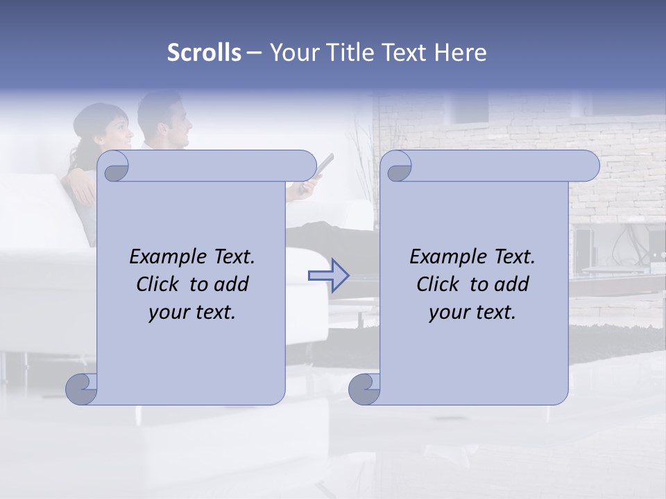 Couple Television Background PowerPoint Template