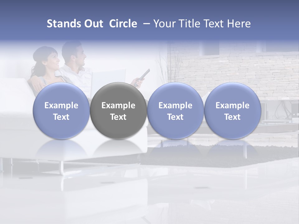 Couple Television Background PowerPoint Template