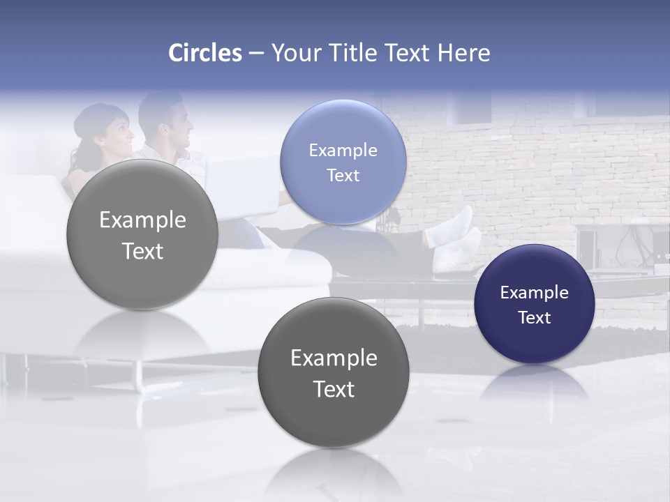 Couple Television Background PowerPoint Template