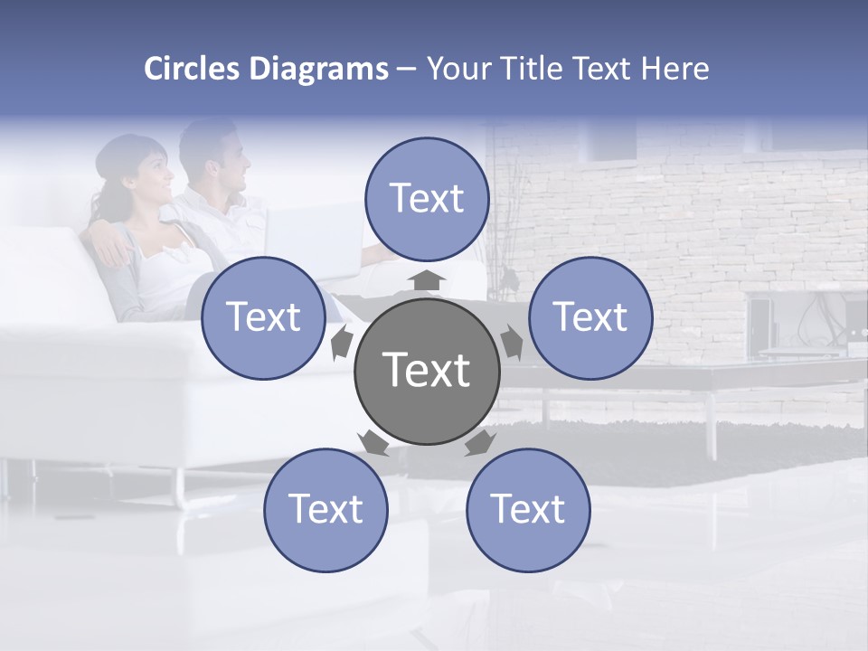 Couple Television Background PowerPoint Template