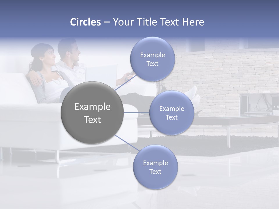 Couple Television Background PowerPoint Template