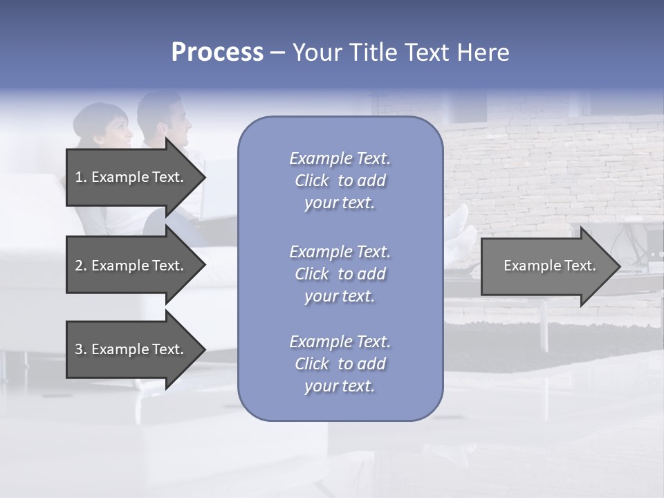 Couple Television Background PowerPoint Template