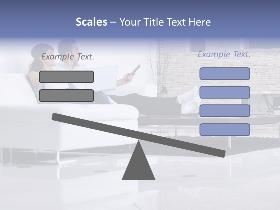 Couple Television Background PowerPoint Template