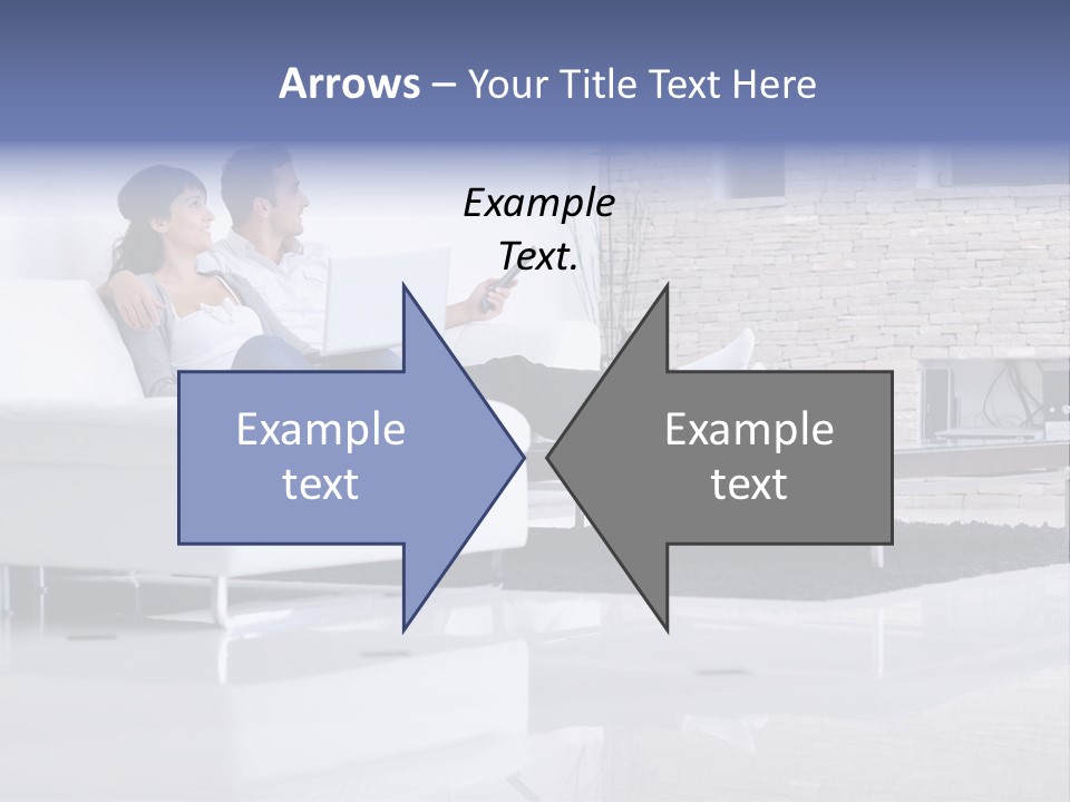 Couple Television Background PowerPoint Template