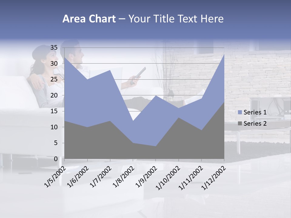 Couple Television Background PowerPoint Template