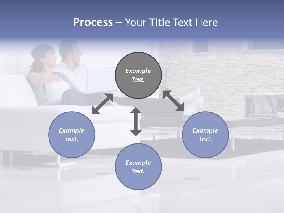 Couple Television Background PowerPoint Template