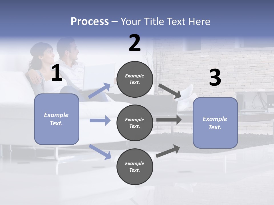 Couple Television Background PowerPoint Template