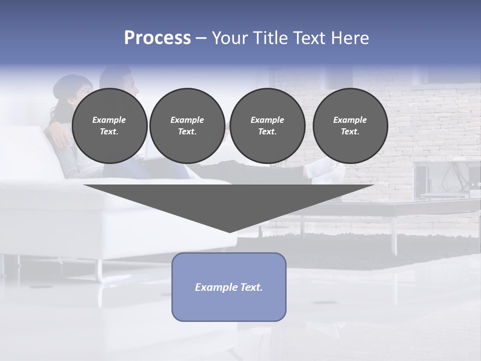 Couple Television Background PowerPoint Template