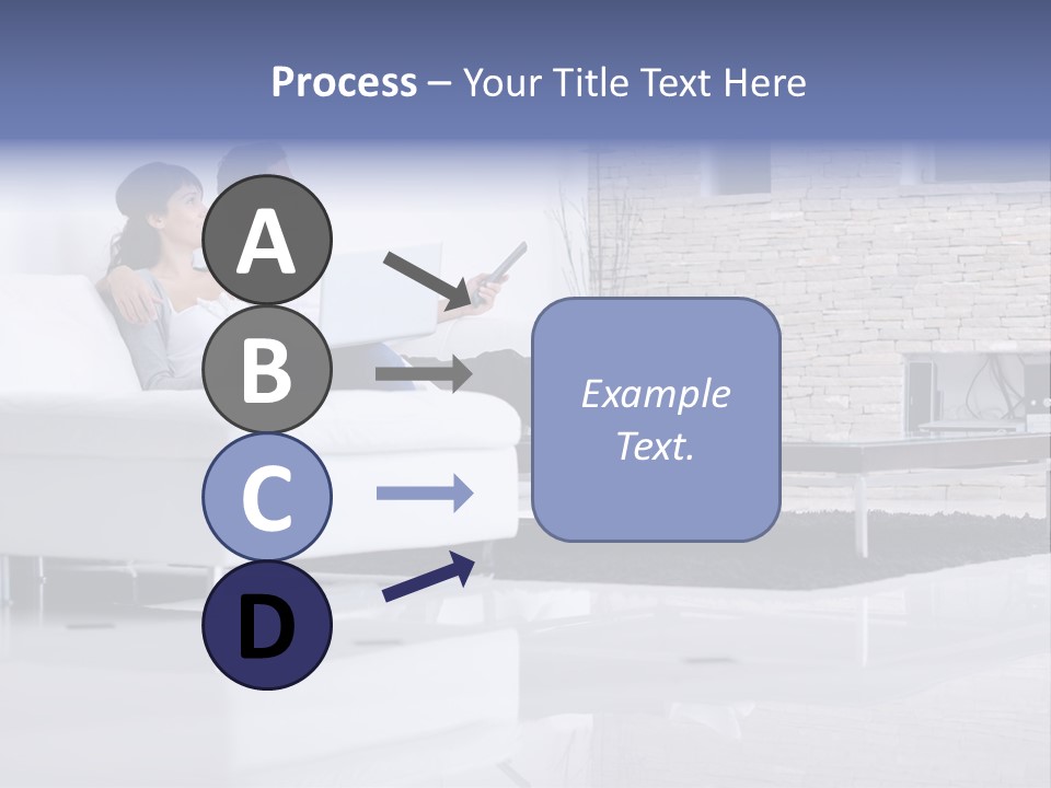Couple Television Background PowerPoint Template