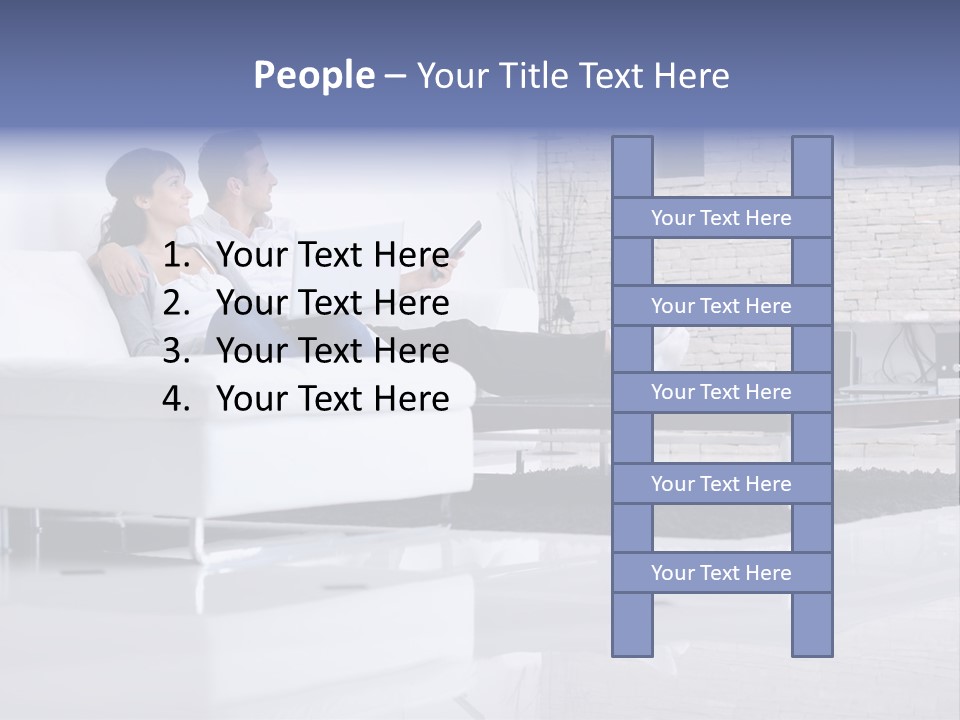 Couple Television Background PowerPoint Template