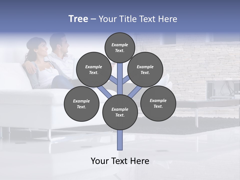 Couple Television Background PowerPoint Template