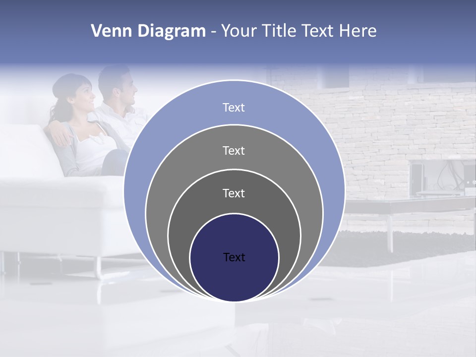 Couple Television Background PowerPoint Template