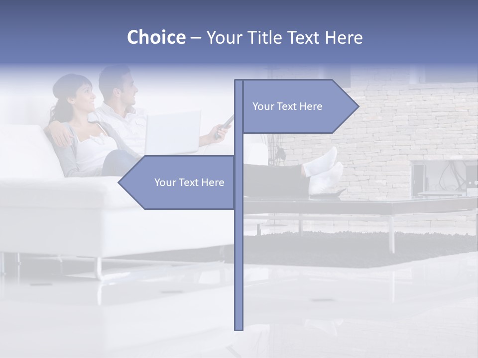 Couple Television Background PowerPoint Template