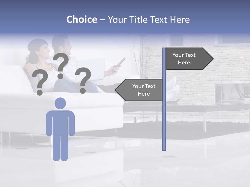 Couple Television Background PowerPoint Template