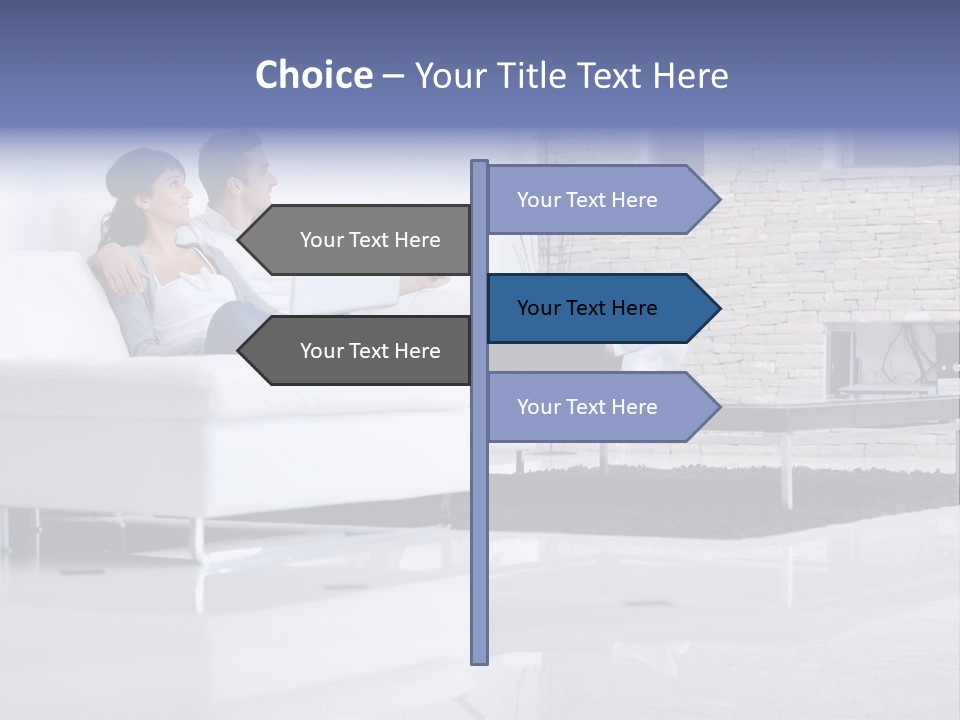 Couple Television Background PowerPoint Template