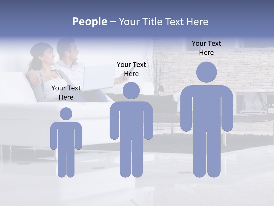 Couple Television Background PowerPoint Template