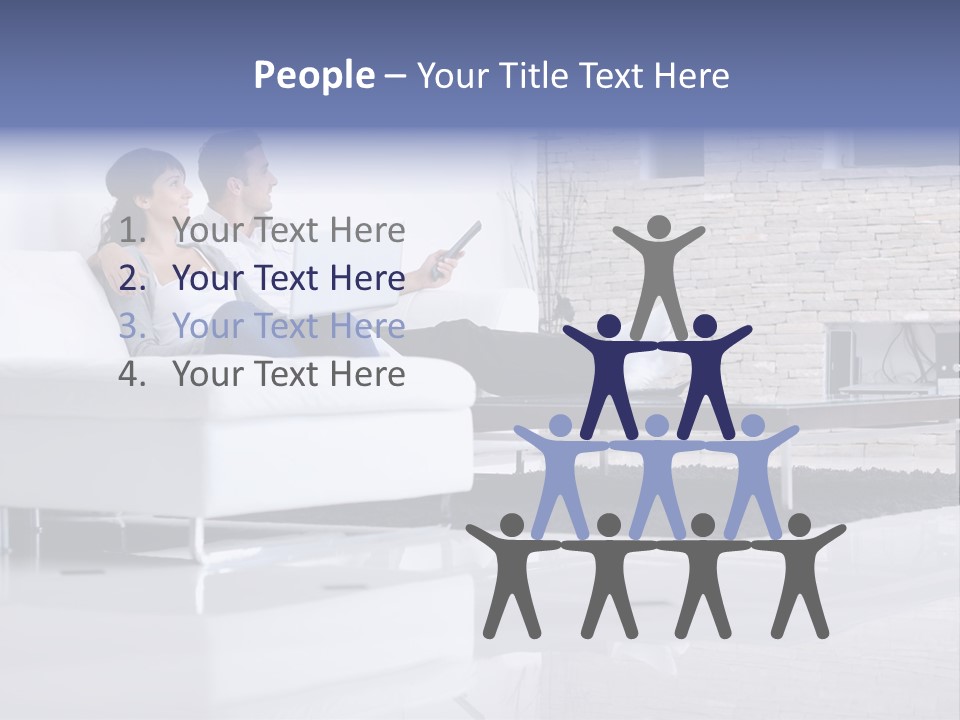 Couple Television Background PowerPoint Template