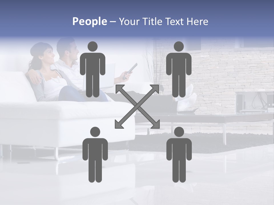 Couple Television Background PowerPoint Template