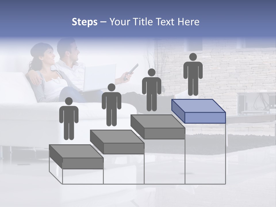 Couple Television Background PowerPoint Template