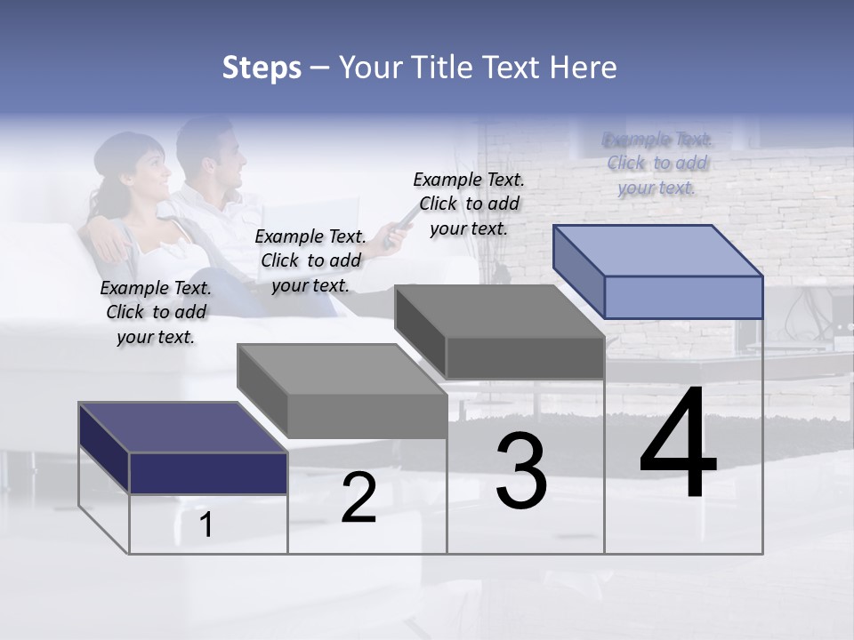 Couple Television Background PowerPoint Template
