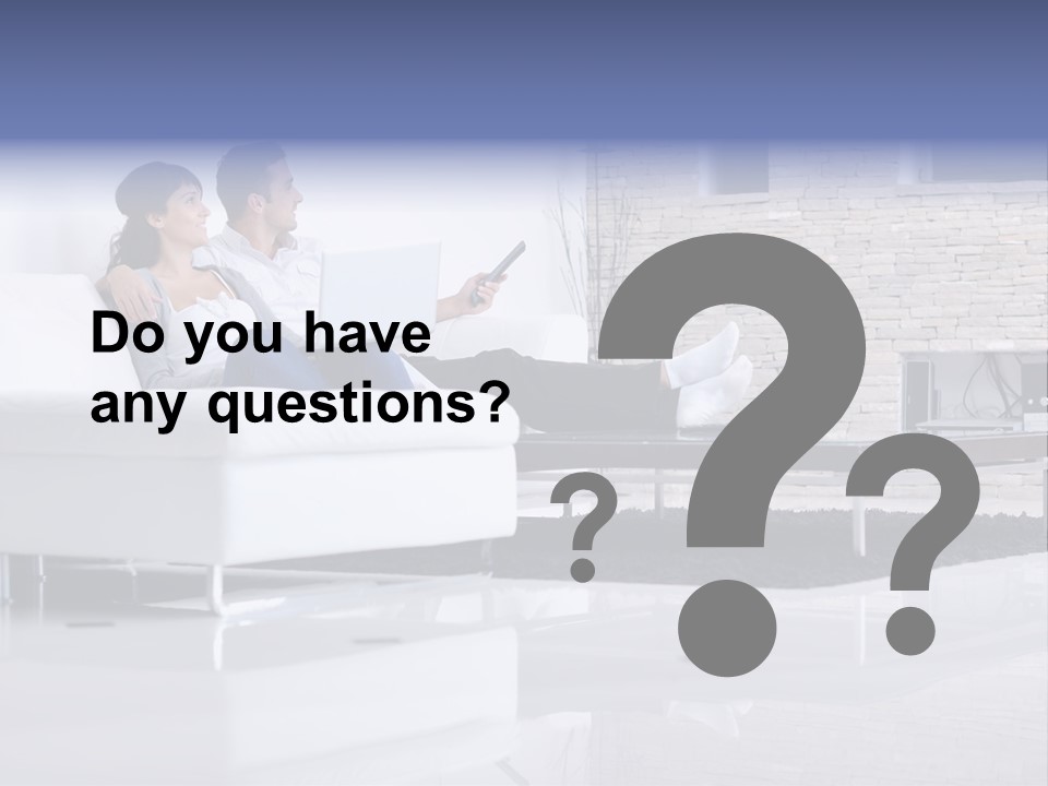 Couple Television Background PowerPoint Template