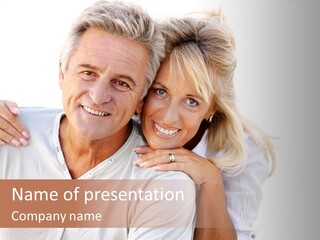 Senior Relationship Couple PowerPoint Template