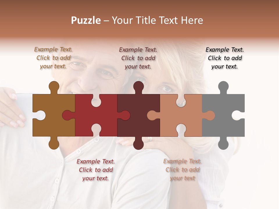 Senior Relationship Couple PowerPoint Template