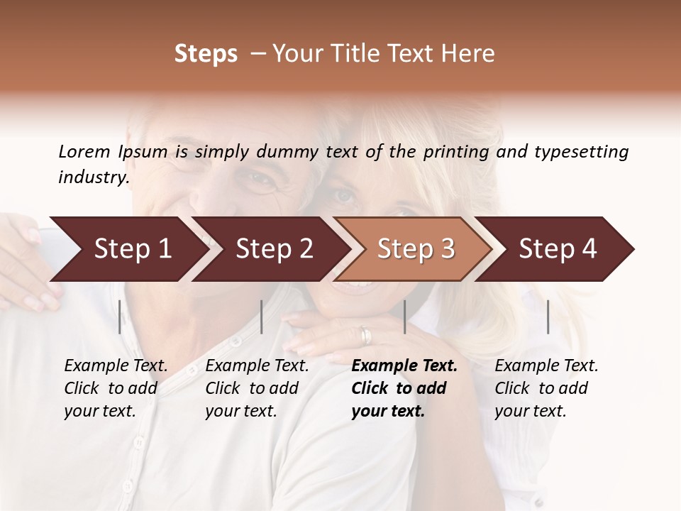 Senior Relationship Couple PowerPoint Template