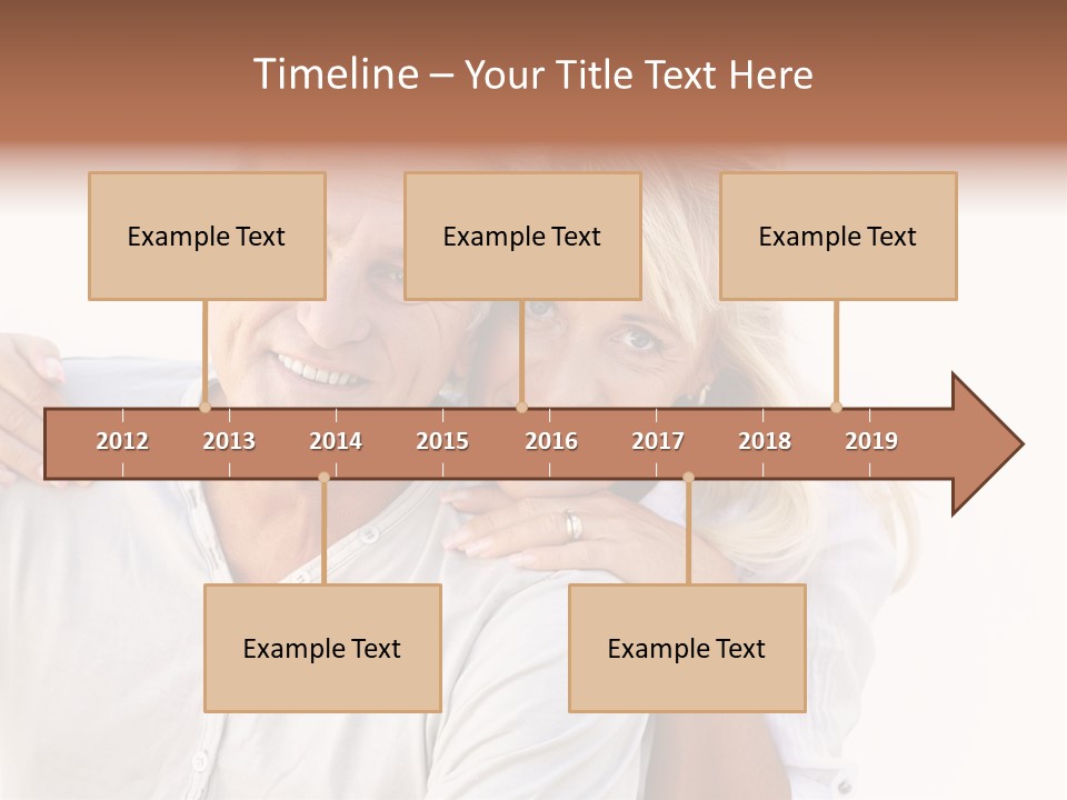 Senior Relationship Couple PowerPoint Template