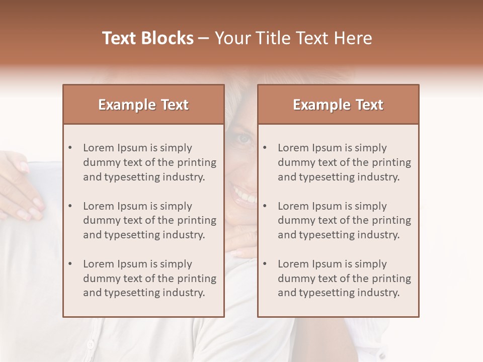 Senior Relationship Couple PowerPoint Template