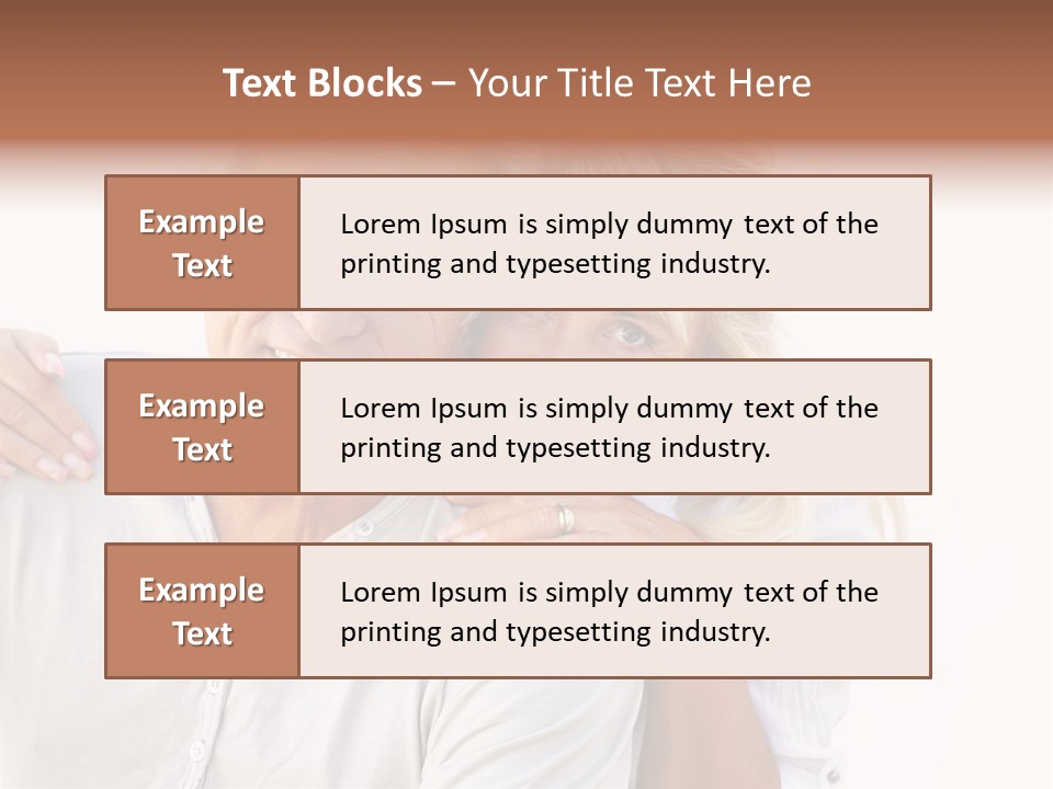 Senior Relationship Couple PowerPoint Template