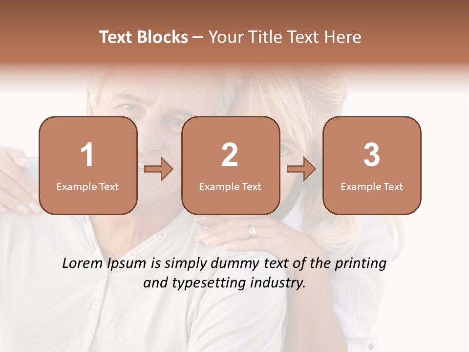 Senior Relationship Couple PowerPoint Template