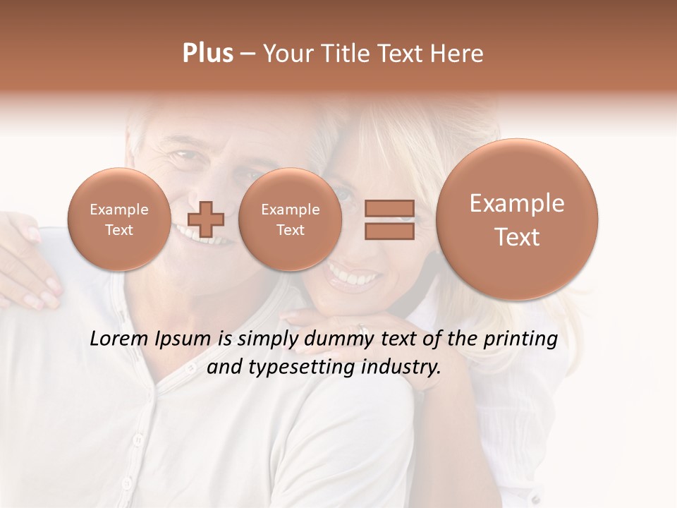 Senior Relationship Couple PowerPoint Template