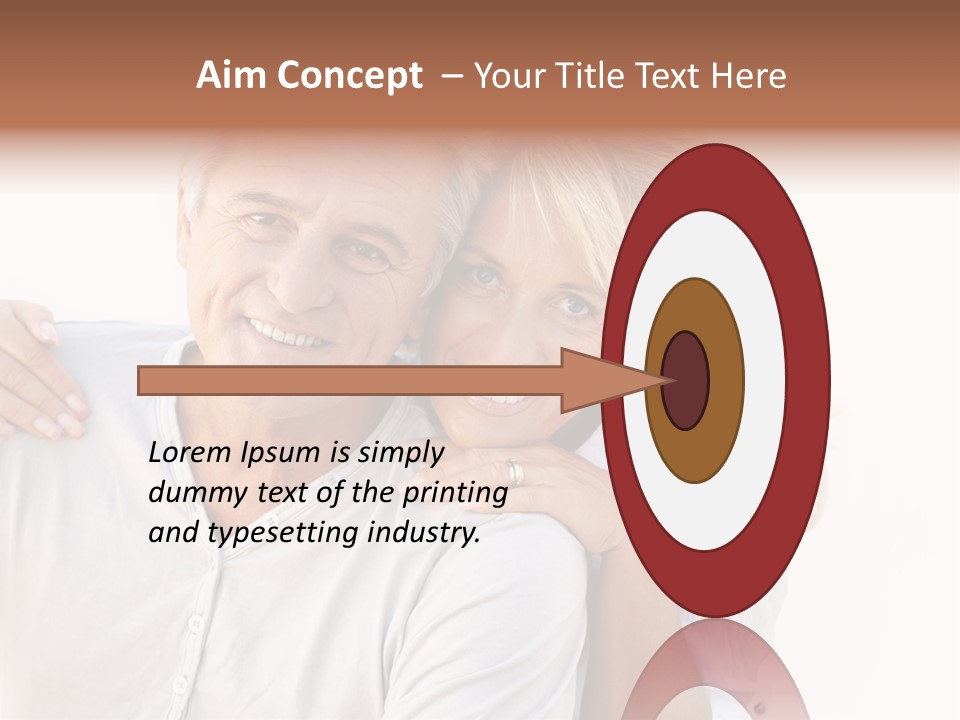 Senior Relationship Couple PowerPoint Template