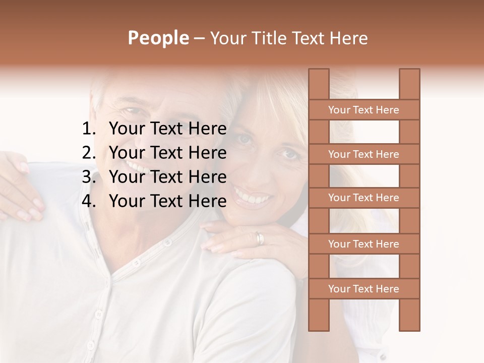 Senior Relationship Couple PowerPoint Template