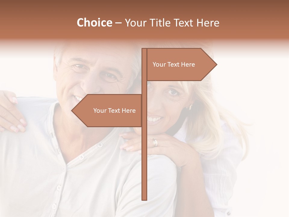 Senior Relationship Couple PowerPoint Template