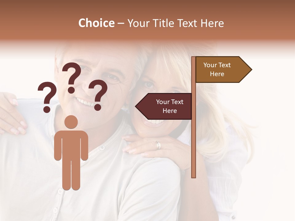 Senior Relationship Couple PowerPoint Template