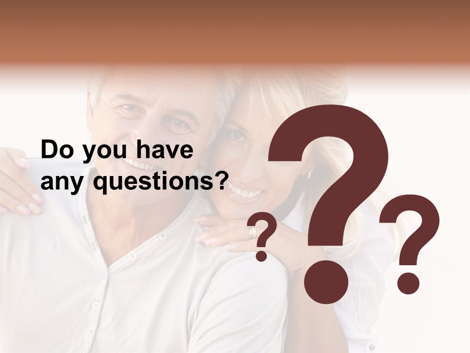 Senior Relationship Couple PowerPoint Template