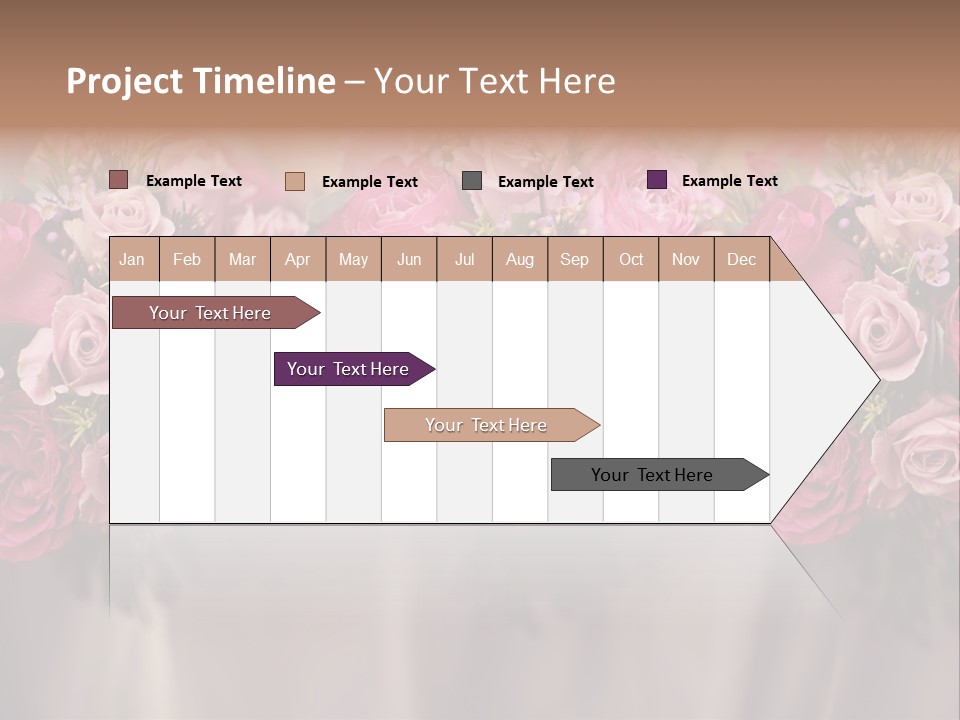 Floral Red Flowerdisplay PowerPoint Template