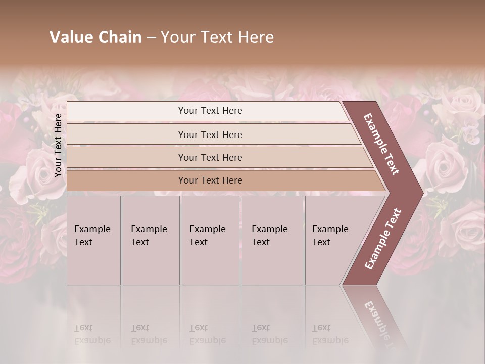 Floral Red Flowerdisplay PowerPoint Template