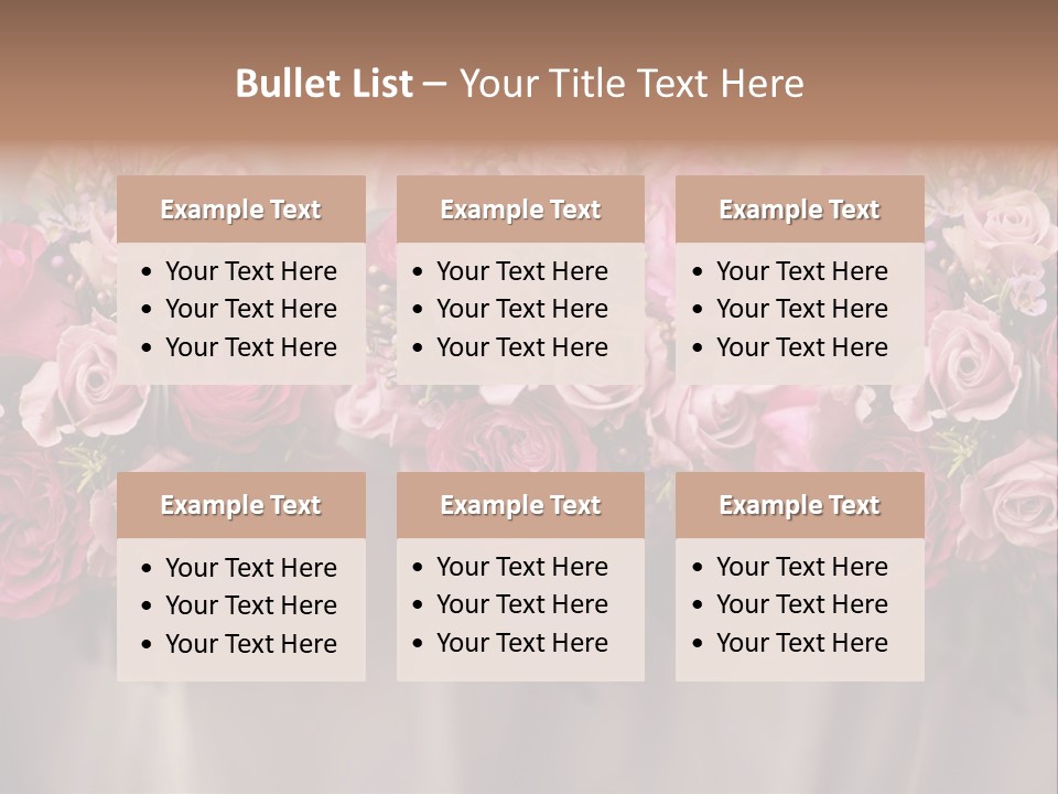 Floral Red Flowerdisplay PowerPoint Template