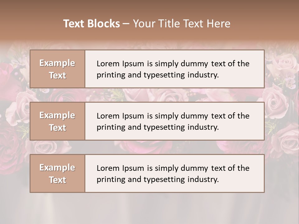Floral Red Flowerdisplay PowerPoint Template