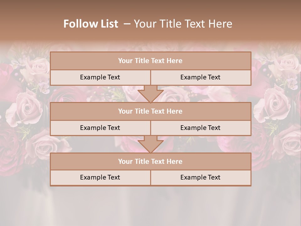 Floral Red Flowerdisplay PowerPoint Template