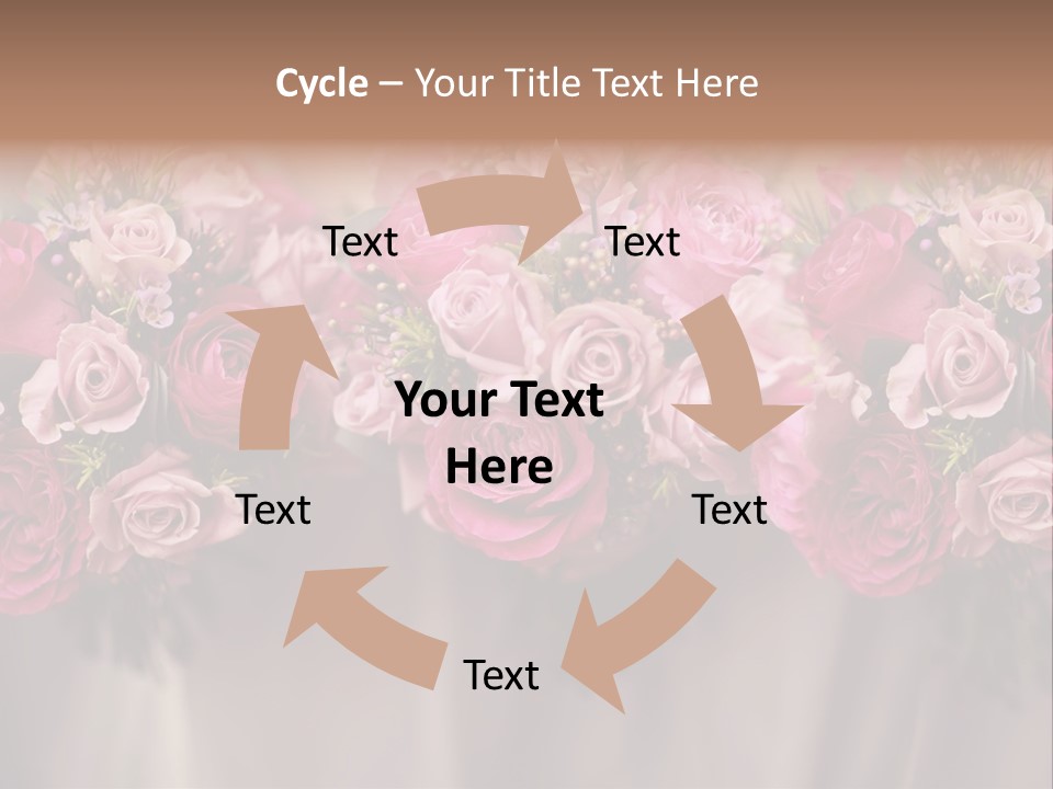 Floral Red Flowerdisplay PowerPoint Template