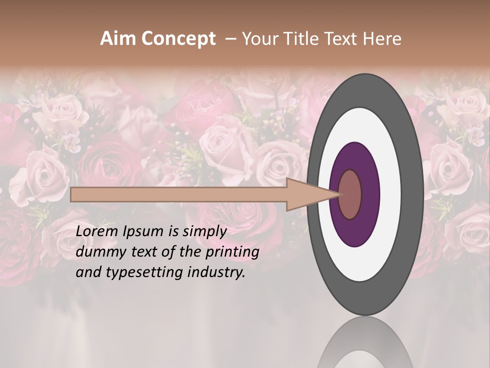 Floral Red Flowerdisplay PowerPoint Template