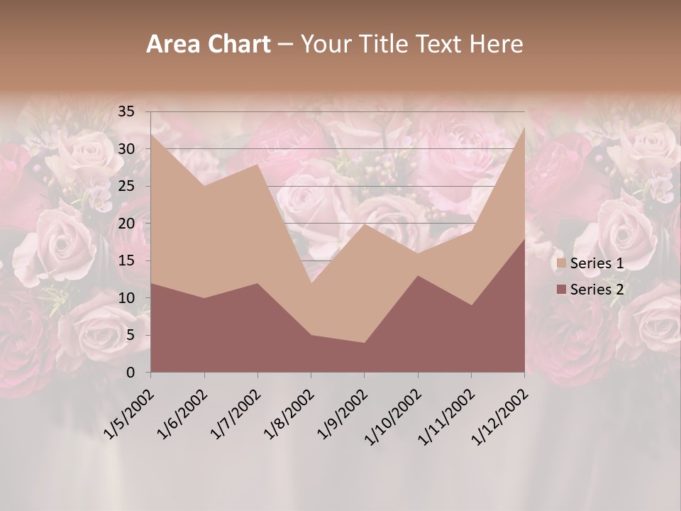 Floral Red Flowerdisplay PowerPoint Template