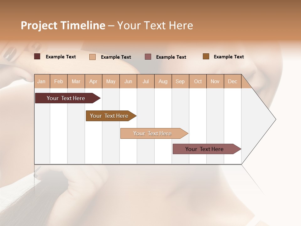 Happiness Hairdo Toothy Smile PowerPoint Template