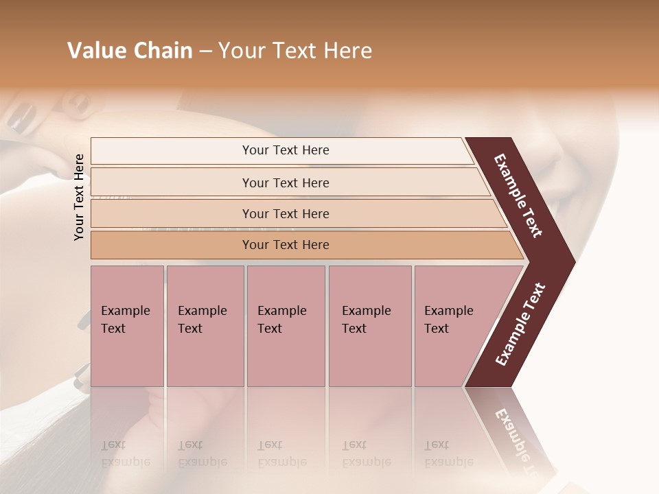 Happiness Hairdo Toothy Smile PowerPoint Template