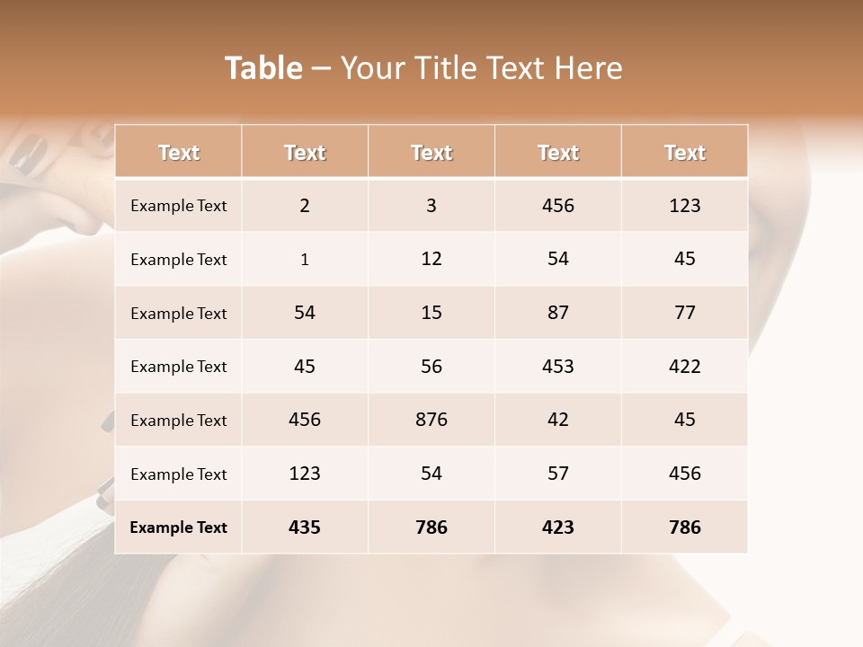 Happiness Hairdo Toothy Smile PowerPoint Template